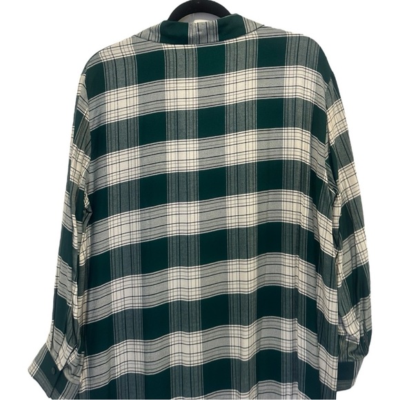 Zara Dress Green and White Lagre - Picture 6 of 8